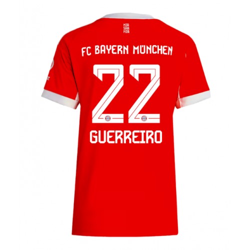 Stroje piłkarskie Bayern Munich Raphael Guerreiro #22 Koszulka Podstawowej dla damskie 2025-26 Krótki Rękaw